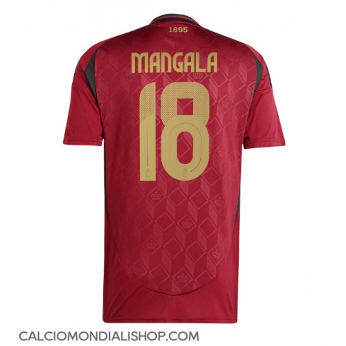 Maglie da calcio Belgio Orel Mangala #18 Prima Maglia Europei 2024 Manica Corta